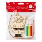 Christmas DIY Wooden Painting Set Handmade Holiday Craft Kit