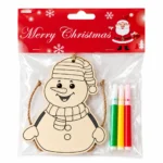 Christmas DIY Wooden Painting Set Handmade Holiday Craft Kit