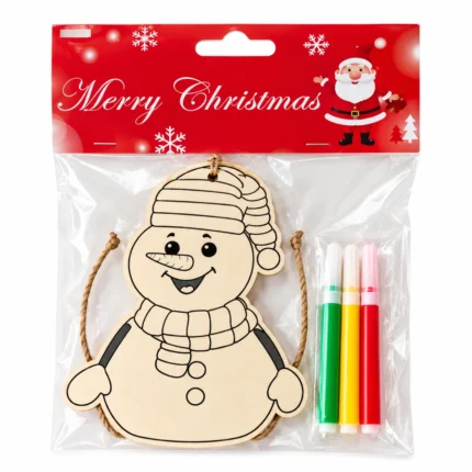 Christmas DIY Wooden Painting Set Handmade Holiday Craft Kit