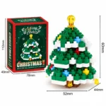 Christmas Tree Building Blocks Set DIY ABS Plastic Christmas Construction Toy