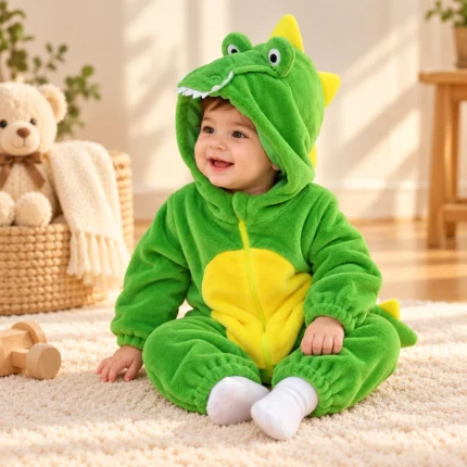 Crocodile Costume for Kids Animal Jumpsuit Christmas Outfit for Toddlers