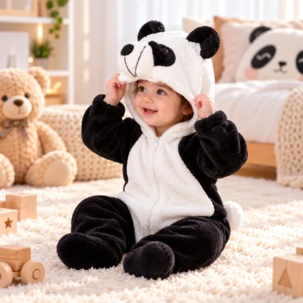 Panda Costume for Kids Cute Animal Jumpsuit for Toddlers