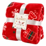 Christmas Bed Blanket Festive Holiday Bedroom Decoration