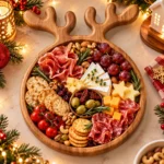 Christmas Reindeer Wooden Fruit Tray – Festive Serving Board - Image 2