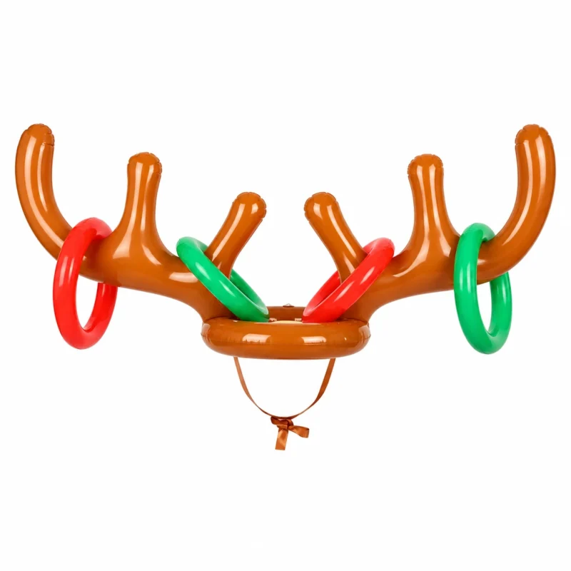 Christmas Reindeer Inflatable Antler Toss Game PVC 85x38cm