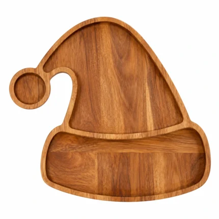 Christmas Santa Hat Serving Tray Snack Cheese and Charcuterie Board