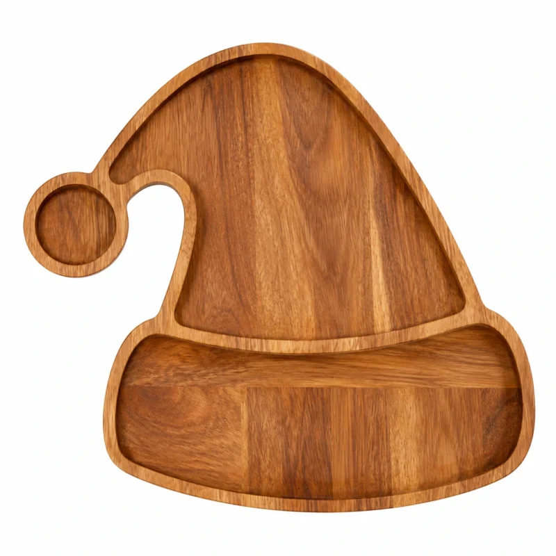 Christmas Santa Hat Serving Tray Snack Cheese and Charcuterie Board