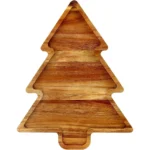 Christmas Tree Acacia Wood Charcuterie Board Cheese Serving Tray