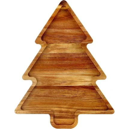 Christmas Tree Acacia Wood Charcuterie Board Cheese Serving Tray